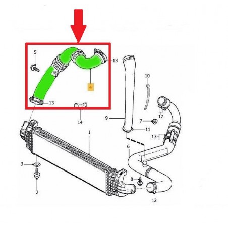 Rura W Turbo Intercoolera Ford Focus Ii Tdci