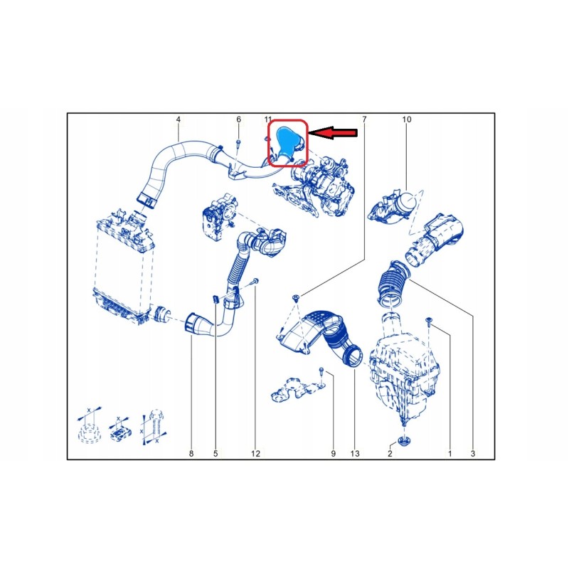 RURA TURBO INTERCOOLERA RENAULT CAPTUR II DACIA LOGAN III 1 0TCe 144601591R