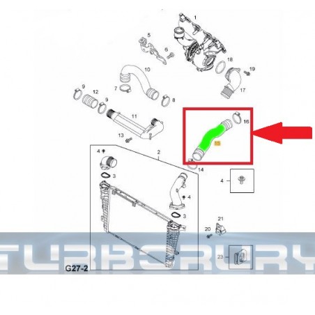 Rura Intercoolera Opel Astra H Cdti