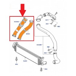 RURA WĄŻ INTERCOOLERA FORD FOCUS II MK2 1682293