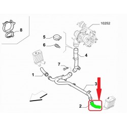 RURA INTERCOOLERA FIAT 500 ABARTH 1.4 51819203