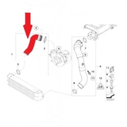 PRZEWÓD TURBO INTERCOOLERA BMW 1 11617800967