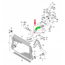 PRZEWÓD INTERCOOLERA VW TIGUAN 1.4 TSI 5N0145834H