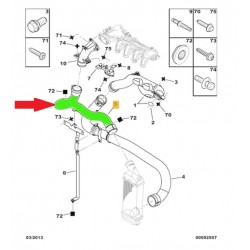 RURA INTERCOOLERA CITROEN PEUGEOT 1.6 HDI 0382CA