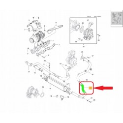 PRZEWÓD TURBO INTERCOOLERA OPEL COMBO 1.6 CDTI 95520009