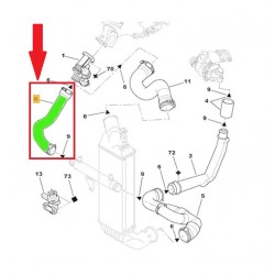 RURA INTERCOOLERA FIAT LANCIA 2.2 JTD 1488855080