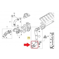 RURA WĄŻ TURBO INTERCOOLERA BMW 5 E60 11617796294