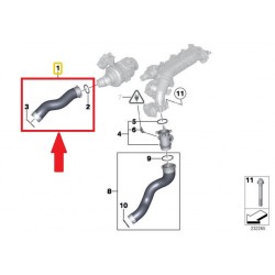 RURA WĄŻ TURBO INTERCOOLERA BMW 11617810616