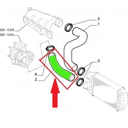 RURA INTERCOOLERA FIAT BRAVO MAREA 1.9 46808445