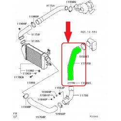 RURA INTERCOOLERA MITSUBISHI L200 2.5 TD 1505A088