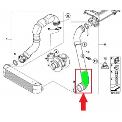 RURA WĄŻ INTERCOOLERA BMW 5 E60 E61 11617797697