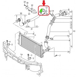 RURA INTERCOOLERA FORD GALAXY 1.9TDI 3M216F072BC