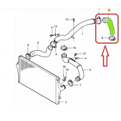 RURA WĄŻ TURBO INTERCOOLERA VOLVO S80 2.0T 9161704