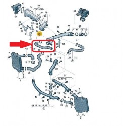 RURA WĄŻ TURBO INTERCOOLERA VW TOUAREG 7P0145737D