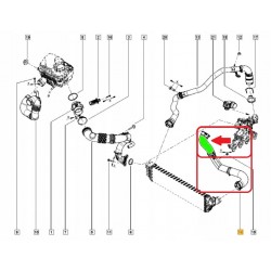 RURA WĄŻ INTERCOOLERA RENAULT MASTER III 2.3 DCi 144609413R