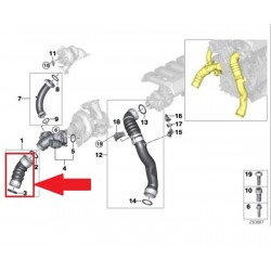 RURA WĄŻ TURBO INTERCOOLERA BMW X6 E71 3.0sd 3.5d 11617799873