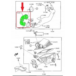 RURA TURBO INTERCOOLERA MAZDA 5 2.0 CD RF7N13221