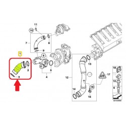 RURA WĄŻ TURBO INTERCOOLERA BMW 5 11617796293