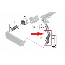 RURA TURBO BMW 5 F10 F11 6 F12 F13 7 11618516509
