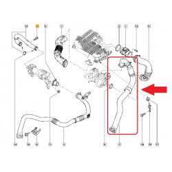 PRZEWÓD TURBO INTERCOOLER RENAULT LOGAN 8200459060
