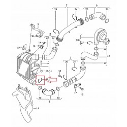 KLAMRA ZAWLECZKA TURBINY SEAT SKODA VW 6Q0145769A