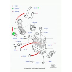 ZŁĄCZE WĄŻ FILTRA POWIETRZA CONNECT 7T16-9C656-AB