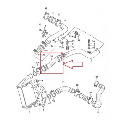 RURA WĄŻ PRZEWÓD INTERKULERA AUDI A4 A6 1.9 TDI 058145856K, 058145856D