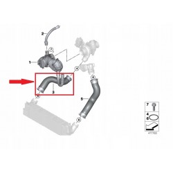 RURA WĄŻ TURBO BMW X5 F15 X5 25d 25dX 11618513852