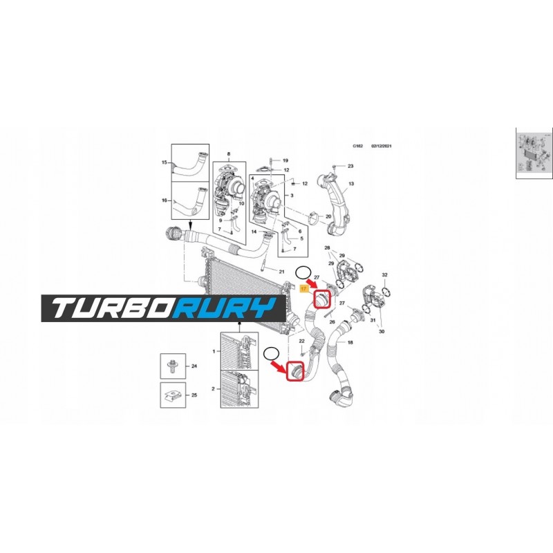 WIELEN INTERCOOLER LUFTSCHLAUCH KOMPATIBEL MIT OPEL ASTRA J 1.7 CDTI 13265280 1302123 TURBO LUFTSCHLAUCH AUS KUNSTSTOFF