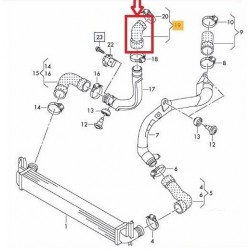 PRZEWÓD TURBO INTERCOOLER SEAT IBIZA 1.6 D 6R0145762K, 6R0145838