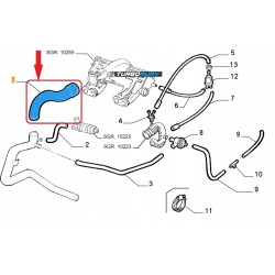 RURA INTERCOOLERA FIAT PUNTO 1.4 GT TURBO 7738824