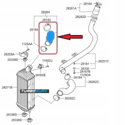 RURA WĄŻ TURBO INTERCOOLERA HYUNDAI TUCSON IX35 I40 1.7 CRDI 282742A850