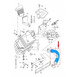 RURA WĄŻ PRZEWÓD FILTRA POWIETRZA AUDI A4 A6 SKODA SUPERB I 1.8T 058133356L