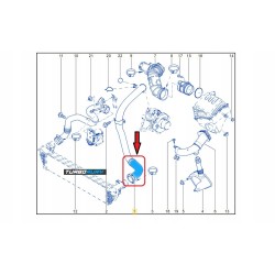 RURA WĄŻ TURBO INTERCOOLERA RENAULT LAGUNA II ESPACE IV 2.0 dCi 144609899R