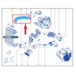 PRZEWÓD RURA WĄŻ TURBO DACIA SANDERO LOGAN III CAPTUR II 1.0 TCe 144605006R