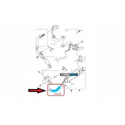 PRZEWÓD RURA TURBO INTERCOOLERA MITSUBISHI OUTLANDER II 2.0 DI-D 1505A458