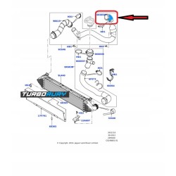 PRZEWÓD RURA WĄŻ TURBO LAND ROVER DISCOVERY SPORT L550 2.0 4X4 LR050236 EJ326C780DA LR024633 BJ326C780DA