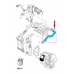 RURA WĄŻ TURBO PRZEWÓD INTERCOOLERA OPEL ASTRA G ZAFIRA A 1.7 TD 90570682 1302682