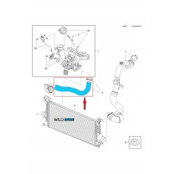 RURA WĄŻ TURBO PRZEWÓD INTERCOOLERA OPEL INSIGNIA A 1.4 22757960 860268