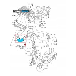 RURA WĄŻ TURBO PRZEWÓD INTERCOOLERA VW TRANSPORTER T4 2.5 TDI 7D0145828A