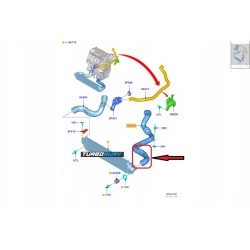 PRZEWÓD RURA TURBO FORD MONDEO V GALAXY S-MAX 2.0 EcoBoost DS73-6C646-BD DS736C646BD 5211278