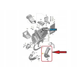 PRZEWÓD FILTRA POWIETRZA AUDI A4 B5 A6 C5 VW PASSAT B5 1.9 TDI 8D0129615J