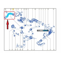 PRZEWÓD RURA WĄŻ TURBO RENAULT KANGOO GRAND KANGOO 1.2 TCe 144608373R 144600108R