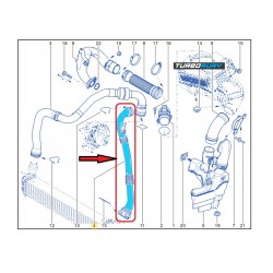 RURA WĄŻ TURBO INTERCOOLERA RENAULT LAGUNA III LATITUDE 1.5 dCi 8200837118 144606143R