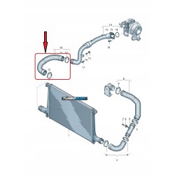 PRZEWÓD RURA WĄŻ TURBO INTERCOOLERA AUDI Q7 Q8 3.0 TDI 4M0145738AD