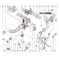 PRZRWÓD RURA WĄŻ TURBO INTERCOOLERA RENAULT MEGANE III 1.4 TCE 144600002R 8200860017