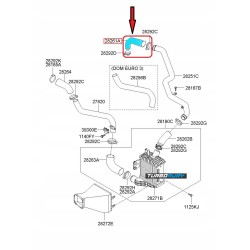 PRZEWÓD INTERCOOLERA HYUNDAI TUSCON 06 KIA SPORTAGE II 2.0 CRDI 2826127250