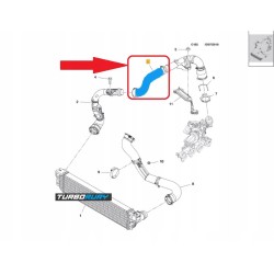 PRZEWÓD RURA TURBO INTERCOOLERA RENAULT MASTER 2.3 dCi MOVANO B 144603389R 144603730R