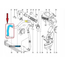 RURA WĄŻ PRZEWÓD TURBO INTERCOOLERA RENAULT LAGUNA III 1.5 dCi 8201047770