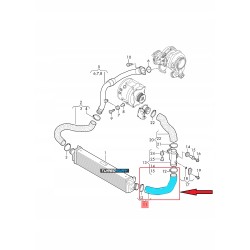 PRZEWÓD RURA WĄŻ TURBO INTERCOOLERA AUDI A6 C8 A7 4K 3.0 TDI 4K0145709N